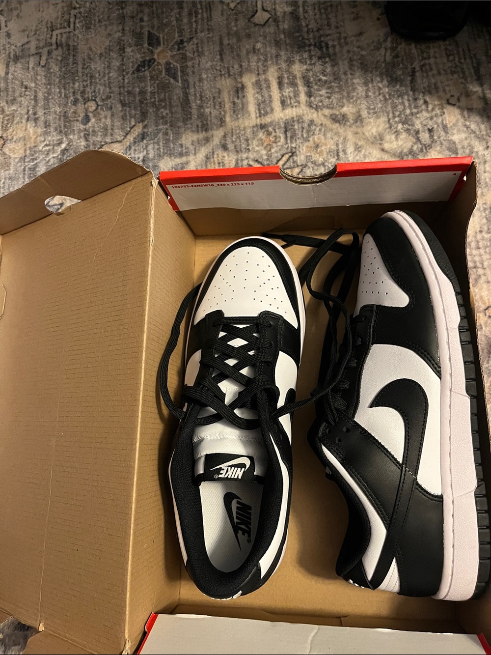 Nike Black and White Low-Top Sneakers